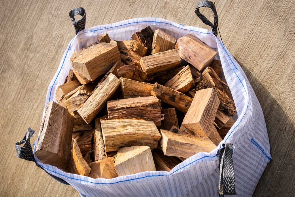 0.75m³ Bulk Bag Kiln Dried Mixed Hardwood Logs (10")
