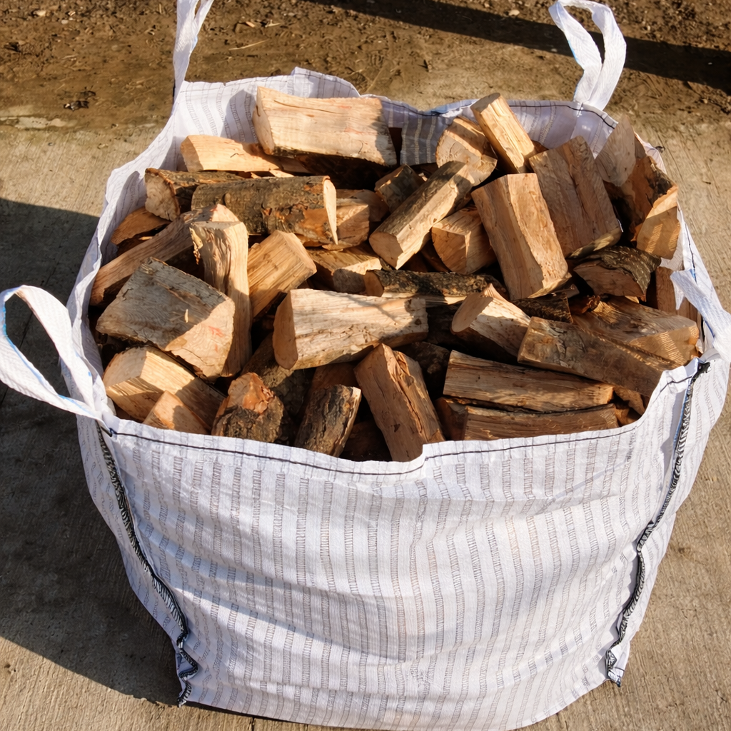 1m³ Bulk Bag Kiln Dried Mixed Hardwood Logs (10")